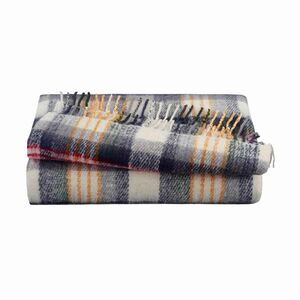 Vellux -  Mohair Plaid Throw Gray
